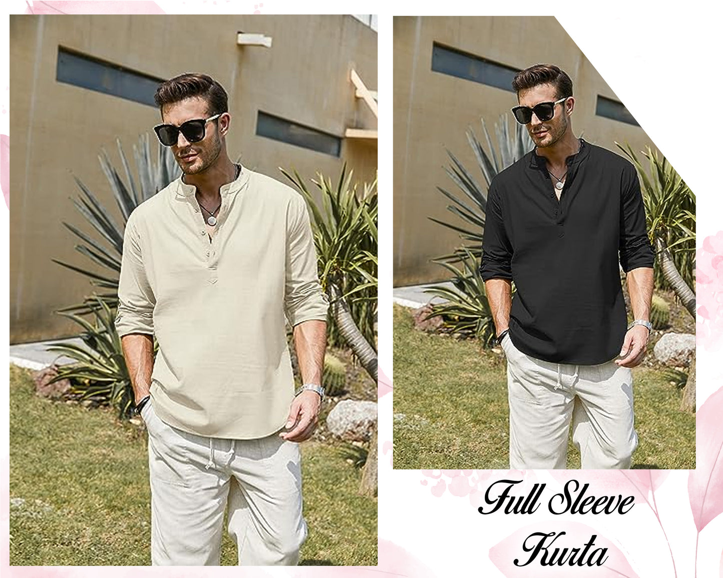 Indian Men Traditional Cotton Kurta