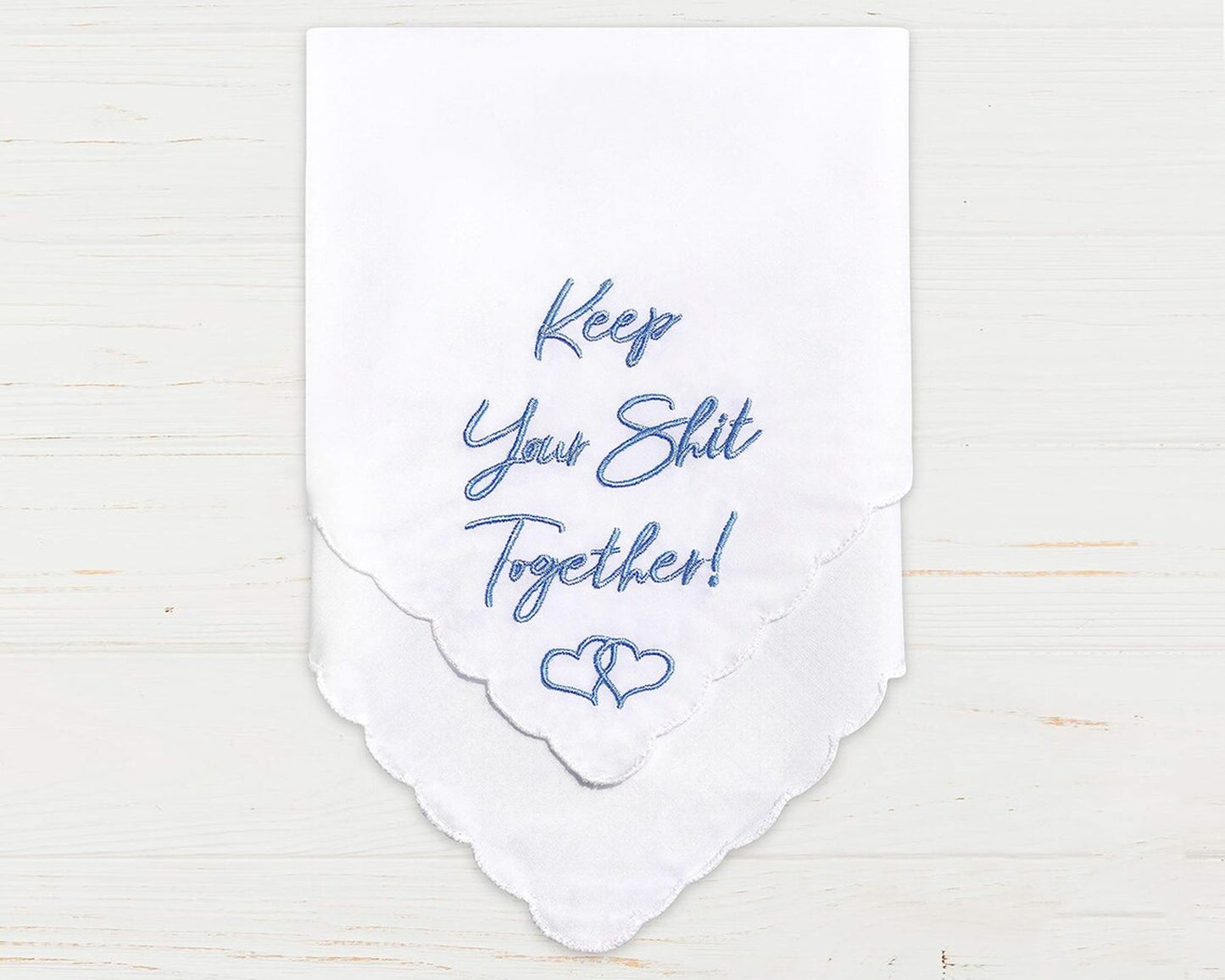 White Wedding Handkerchief