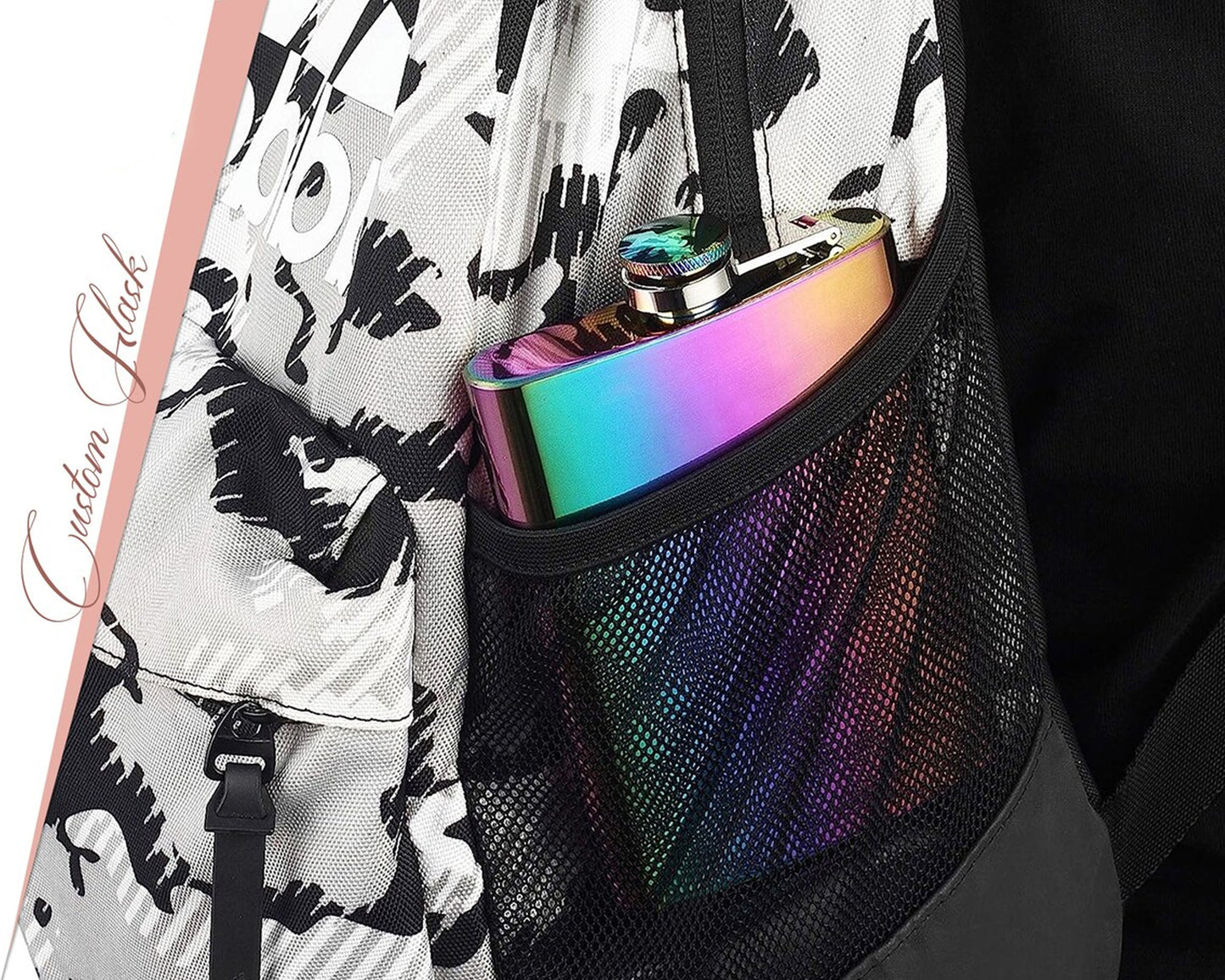 Engraved Rainbow Flasks