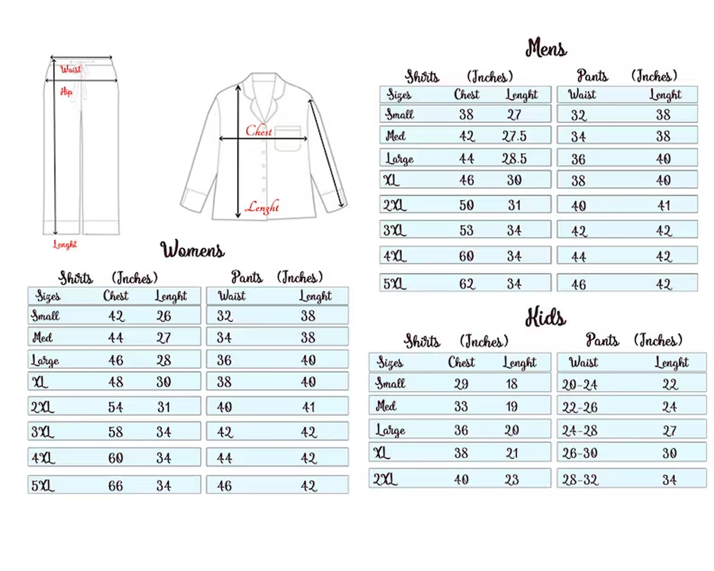 Seersucker Full Pajamas Set