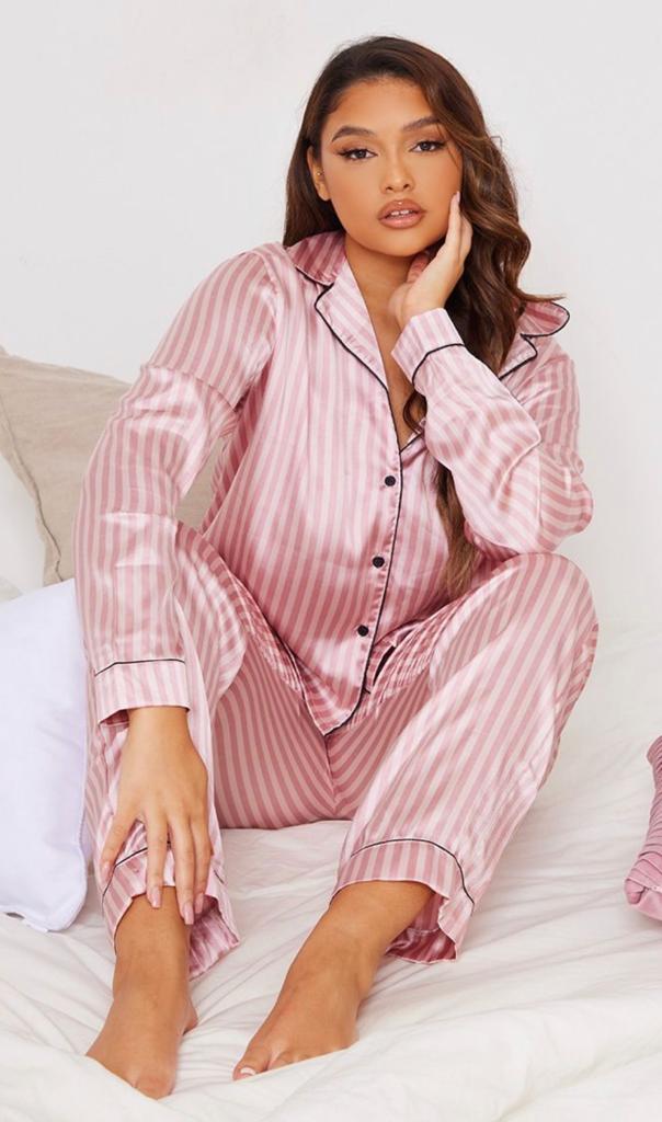 Striped Satin Pyjama Sets