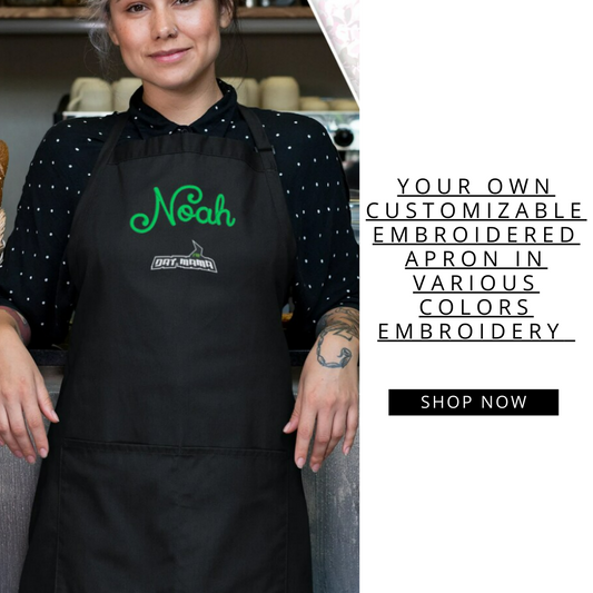 Your Own Customizable Embroidered Apron