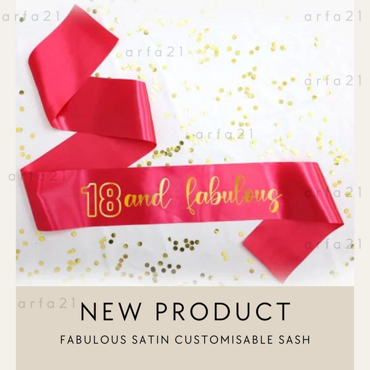 Fabulous Custom Sashes