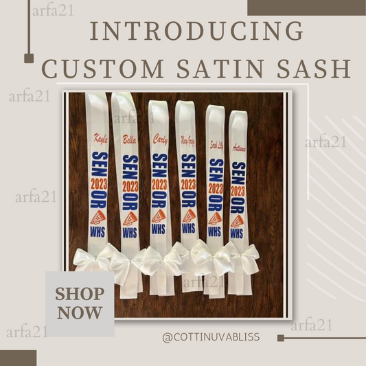 Custom Sashes with Bow