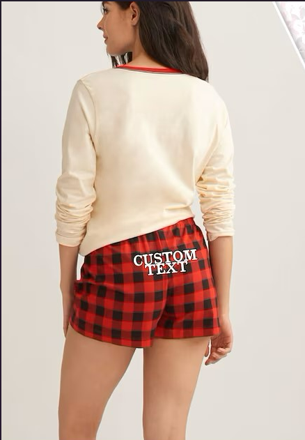 Women's Checks Pajamas Short