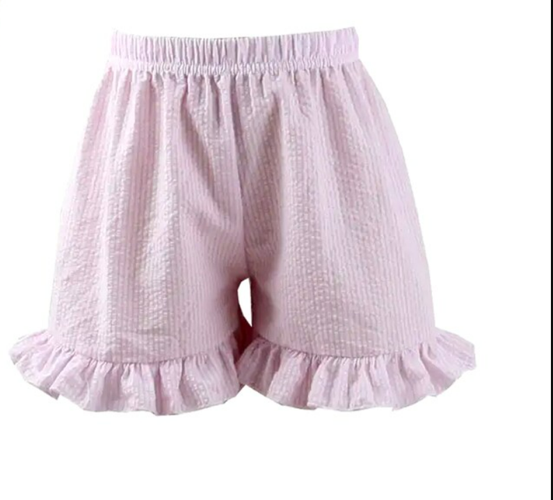 Seersucker Ruffle Short