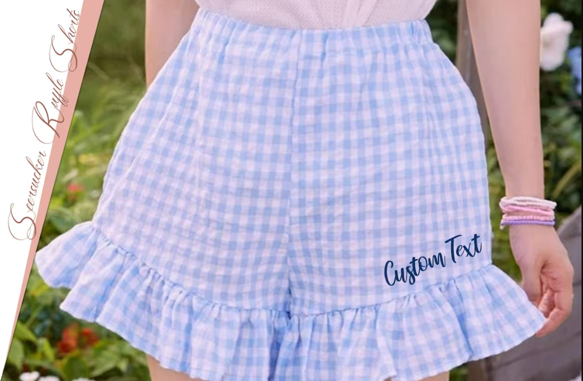 Seersucker Ruffle Short