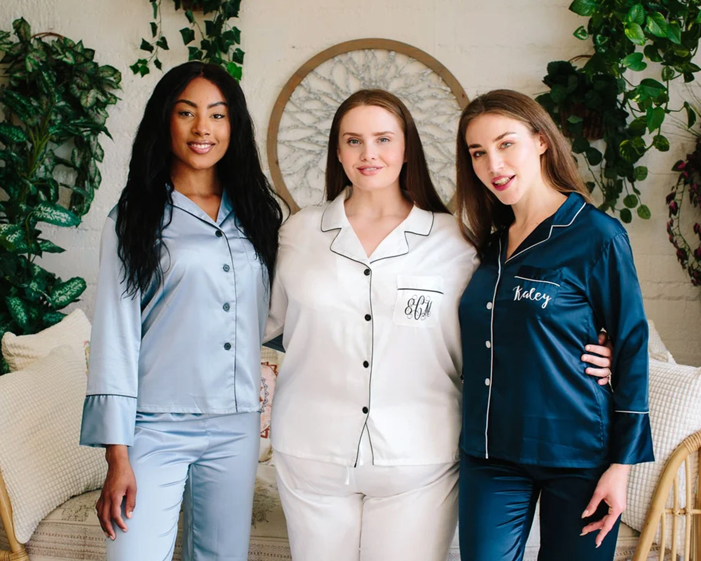 Bridesmaid Full Slevee Pajama Set