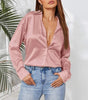 Women Dropdown Satin Shirt