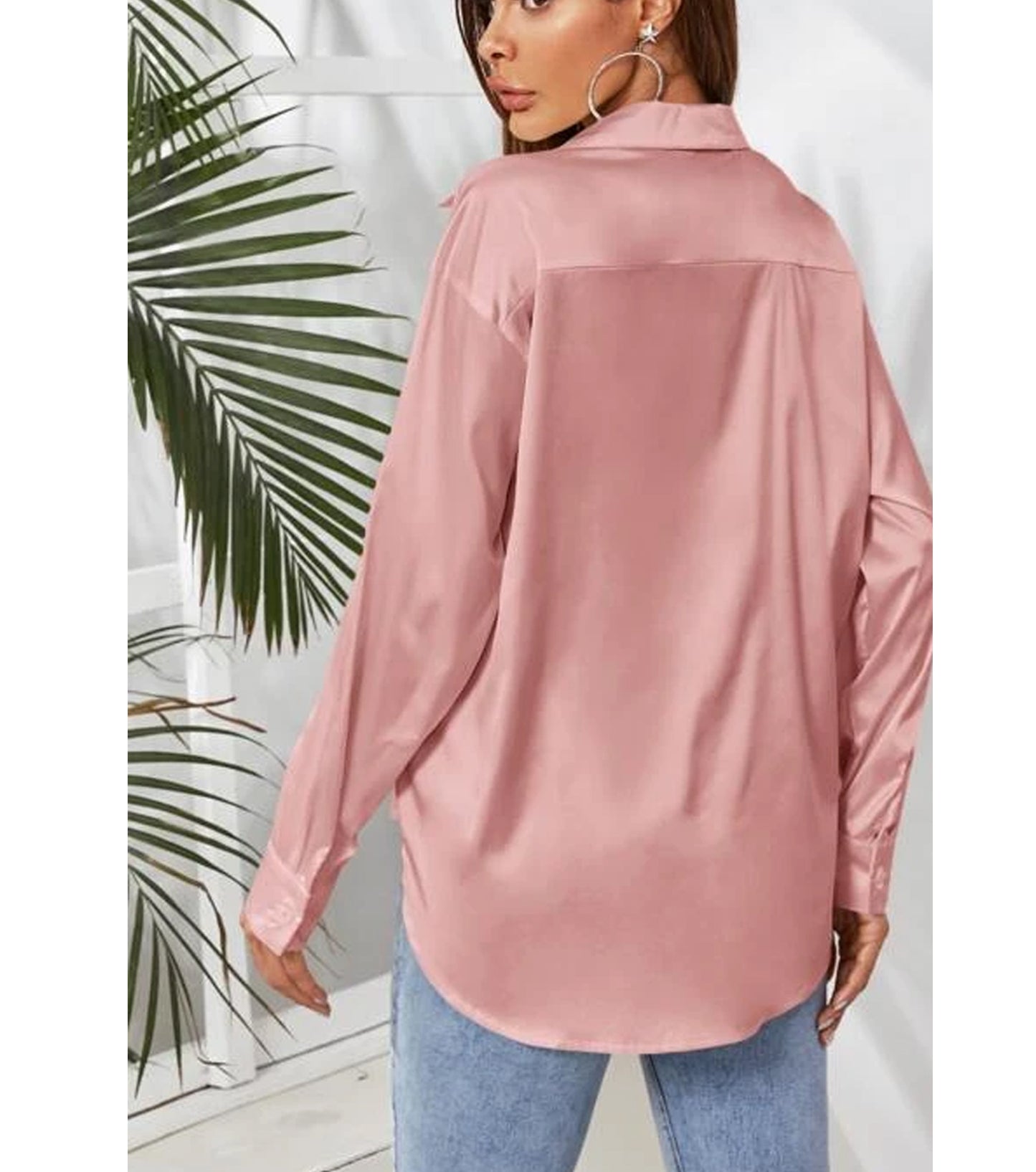 Women Dropdown Satin Shirt