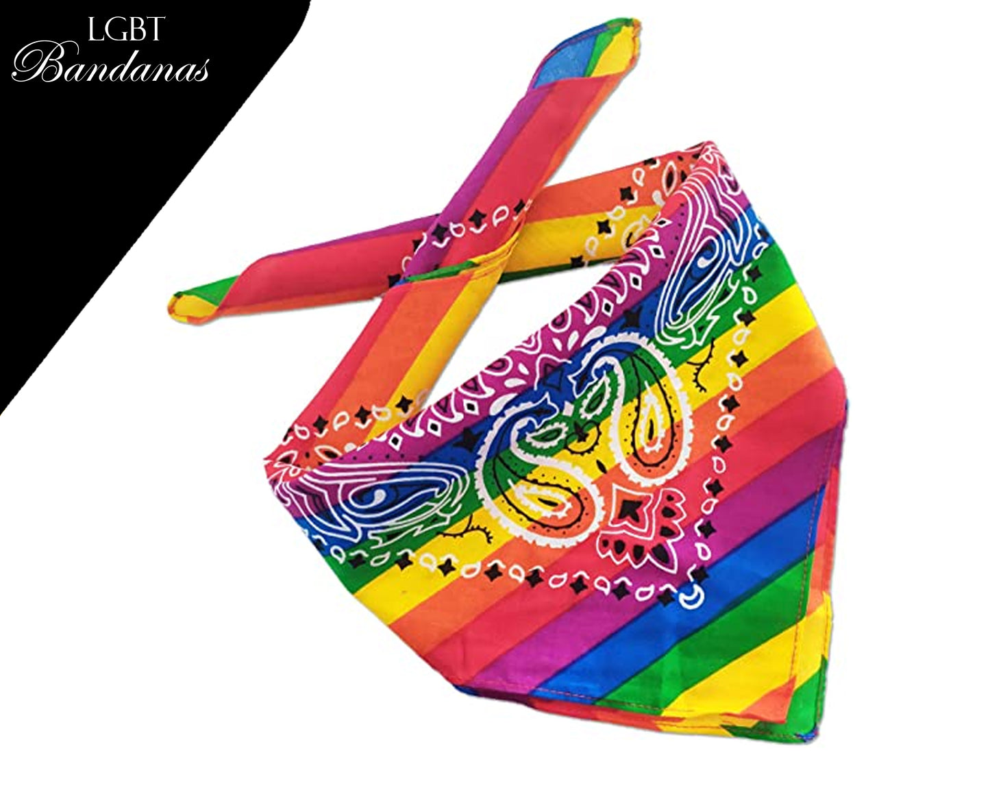 Rainbow Paisley Pattern Bandana