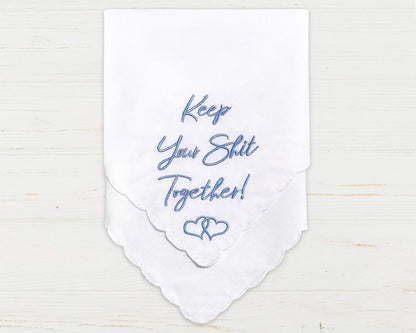 White Wedding Handkerchief