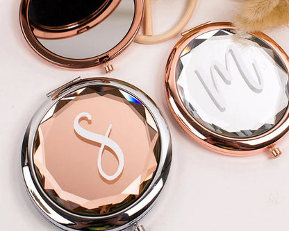 Bridesmaid Glass Compact Mirror