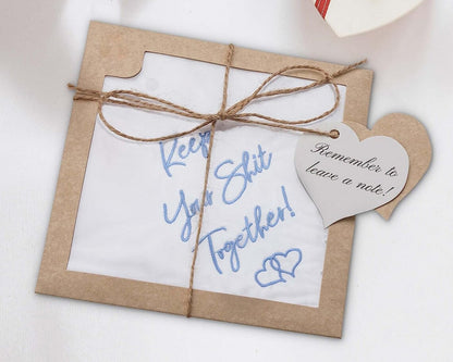 White Wedding Handkerchief