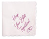 White Wedding Handkerchief