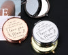 Engraved Metal Pocket Mirror