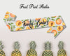 Theme Sash with Fruit Printed Designs