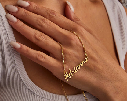 14K Gold Plated Name Necklace