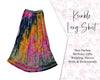 Gypsy retro Long Tie dye Multi color skirt Indian falda Rock, kjol boho , Indian Women Crinkle skirt ,Women Ethic Hippi Skirt