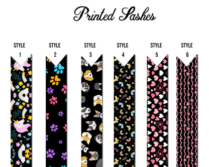 Party Theme Sash | Custom Sash