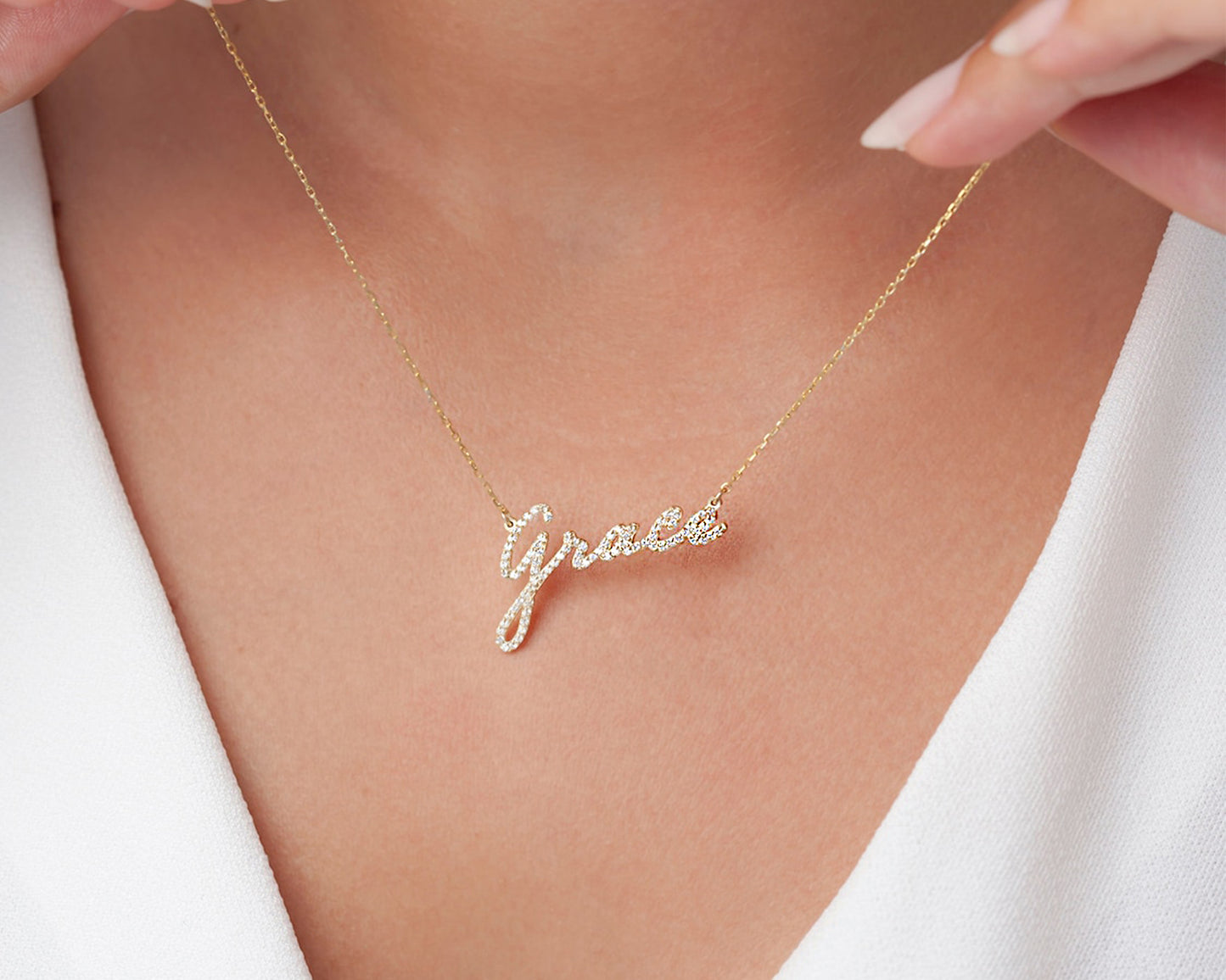 Diamond Name Necklace