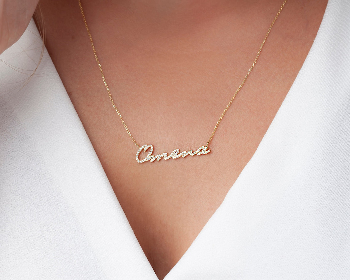 Diamond Name Necklace