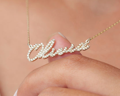 Diamond Name Necklace