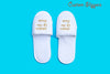White Bridal Slippers