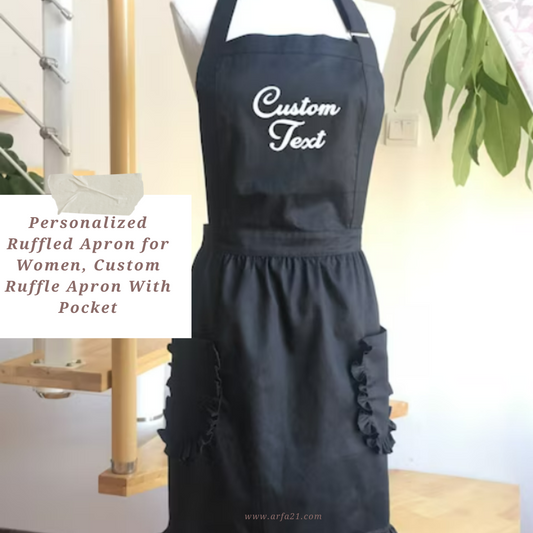 Women Ruffled Apron