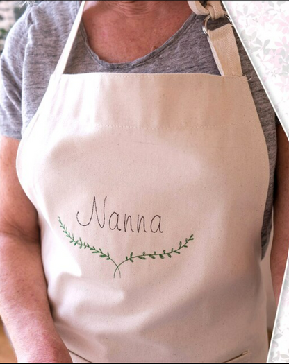 Your Own Customizable Embroidered Apron
