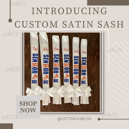 Custom Sash with Bow