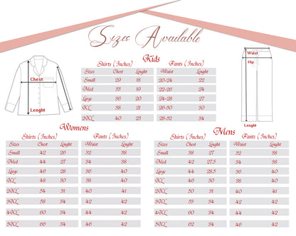 Personalized Long Pant Pyjama set for Women