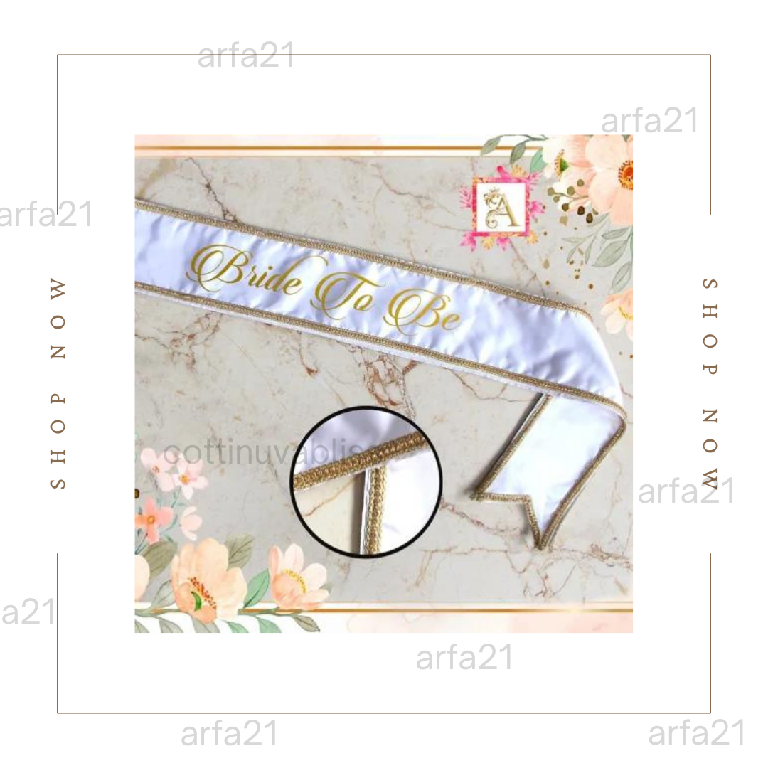 Diamond Lace Sash with Personalized Name or Title