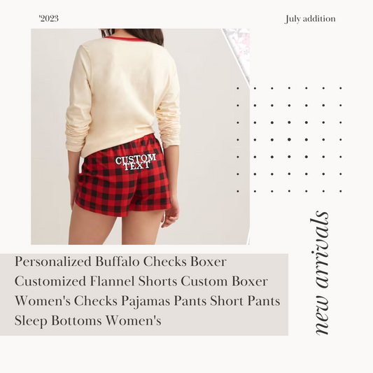 Women's Checks Pajamas Short