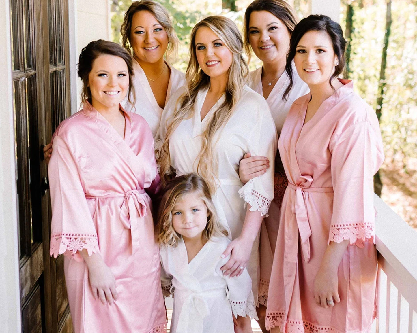 Bridesmaid Satin Lace Robes