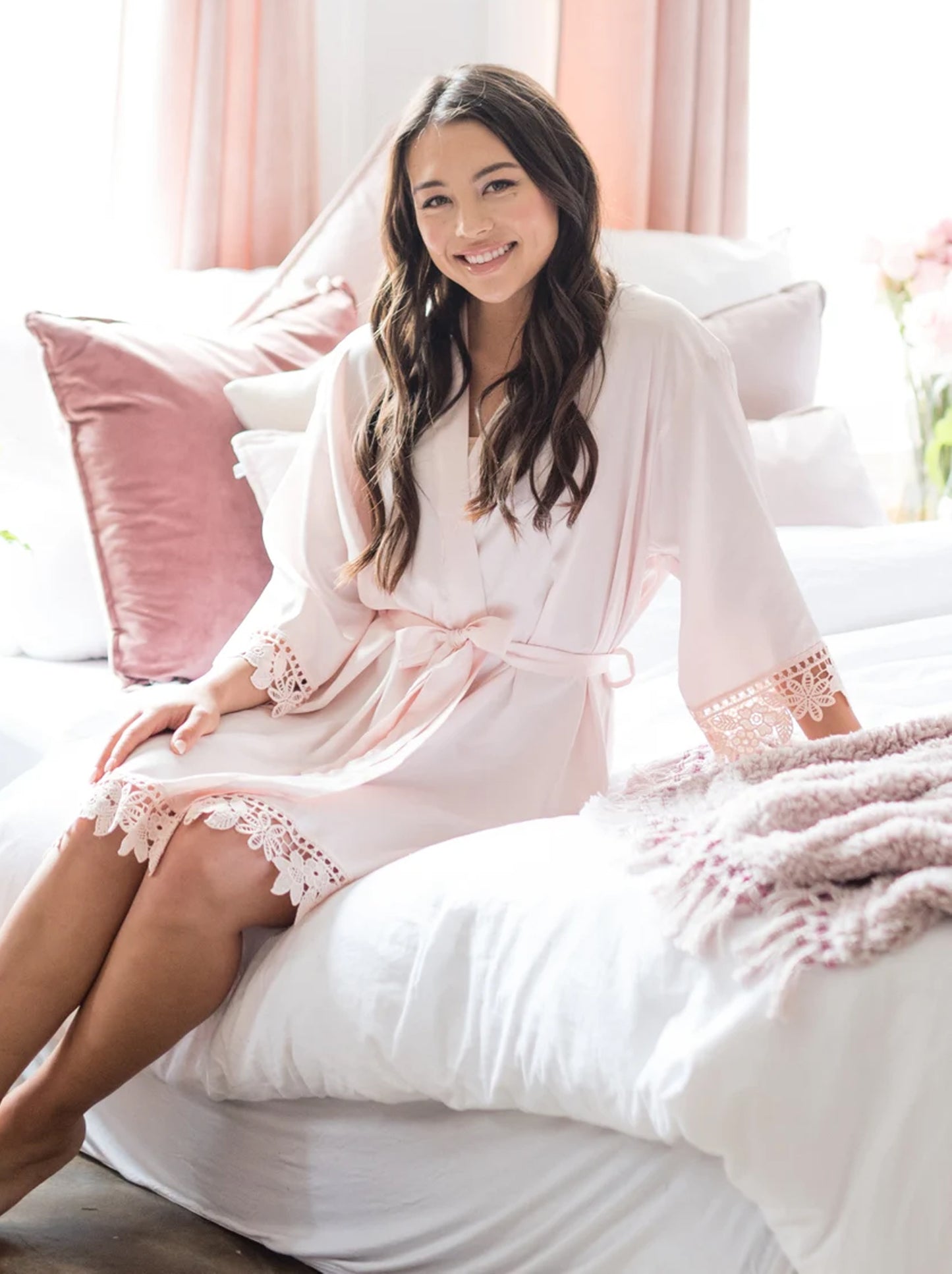 Bridesmaid Satin Lace Robes