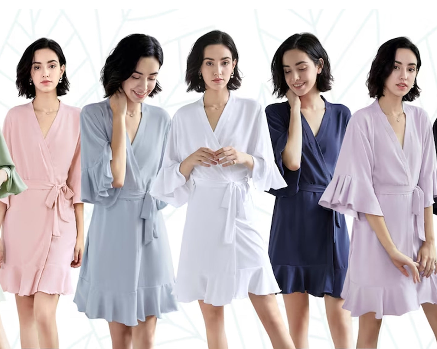 Cotton Ruffle Bridesmaid Robes